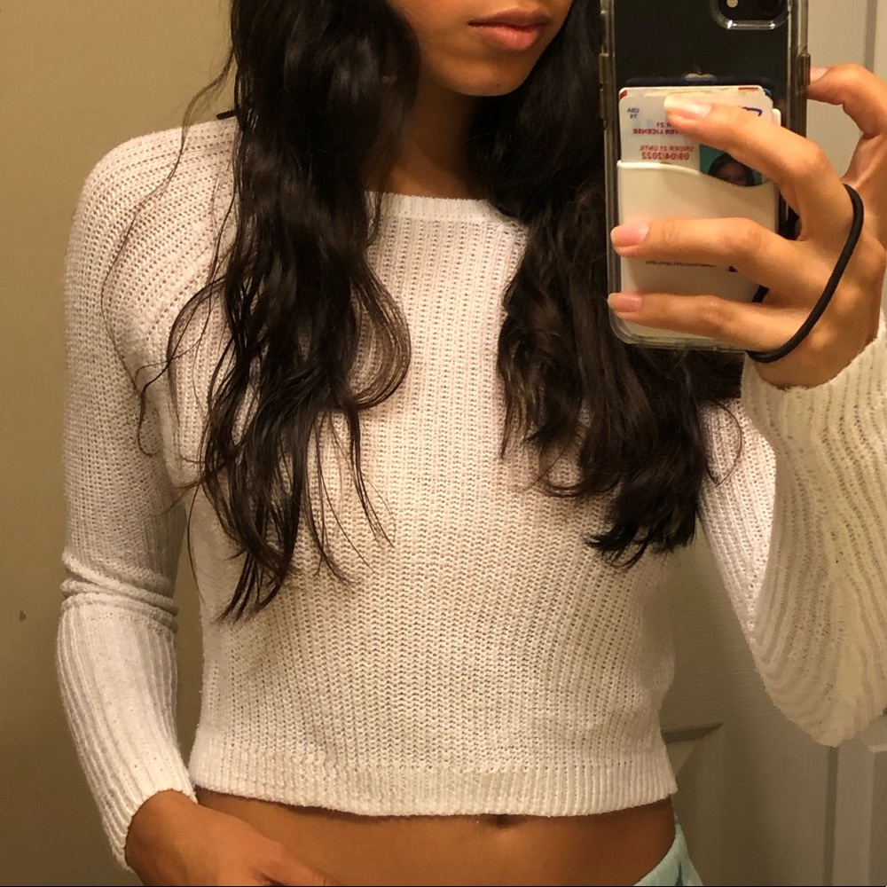 White Sweater, Kids’ Small, Abercrombie